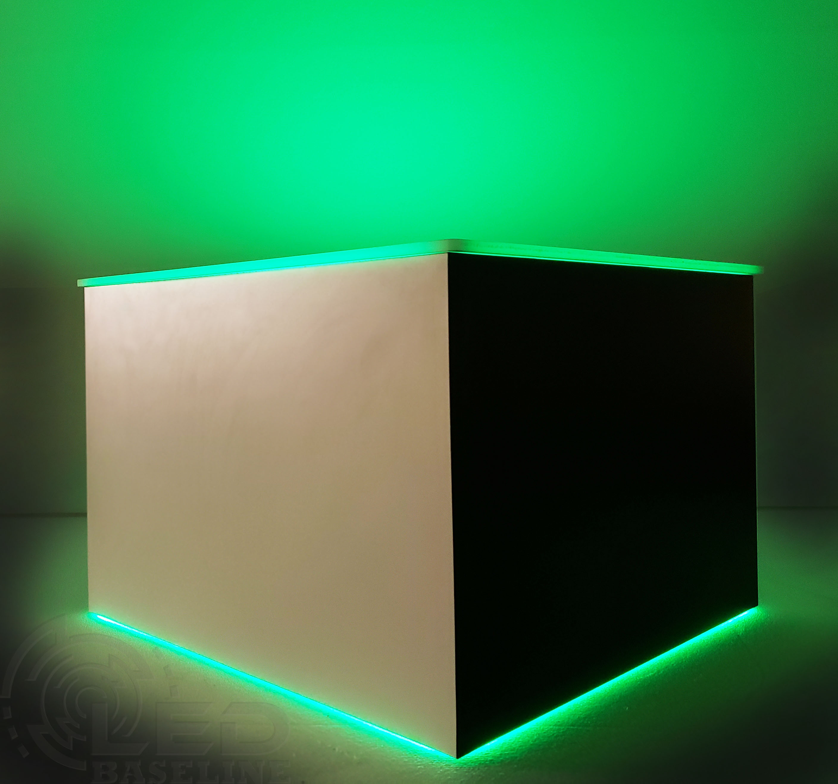 modern-table-black-and-white-green-light