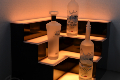 Corner bar shelf