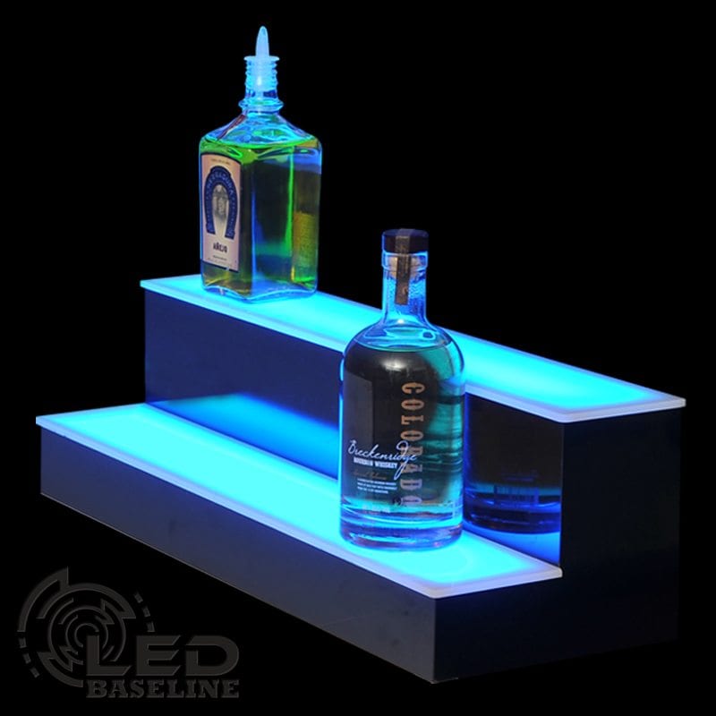 2' LED LIQUOR BOTTLE DISPLAY BLUETOOTH CONTROL COLORS CHANGE TO MUSIC ON PHONE 