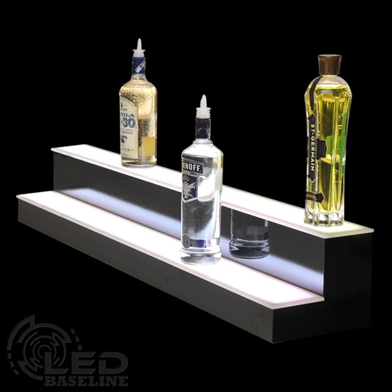 Floating LED Lighted Shelves 2 Step 48 Standard 1