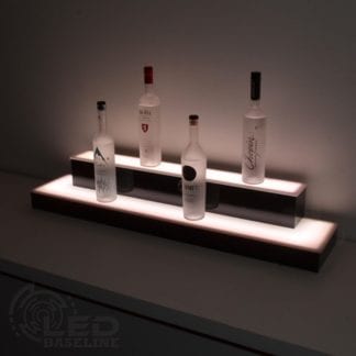 2 Tier Wrap Around LED Display Shelf