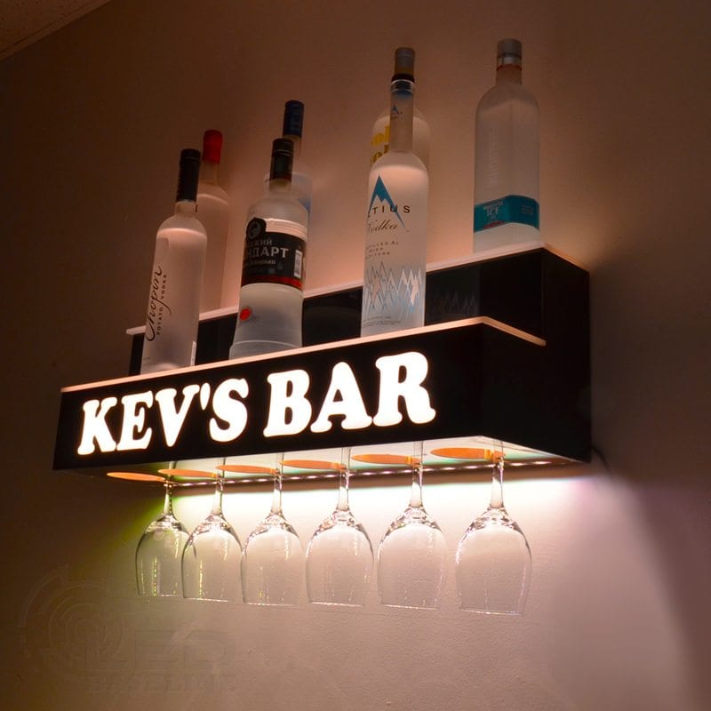 Lighted Wine Glass Racks - Bar Displays - Products & Ideas