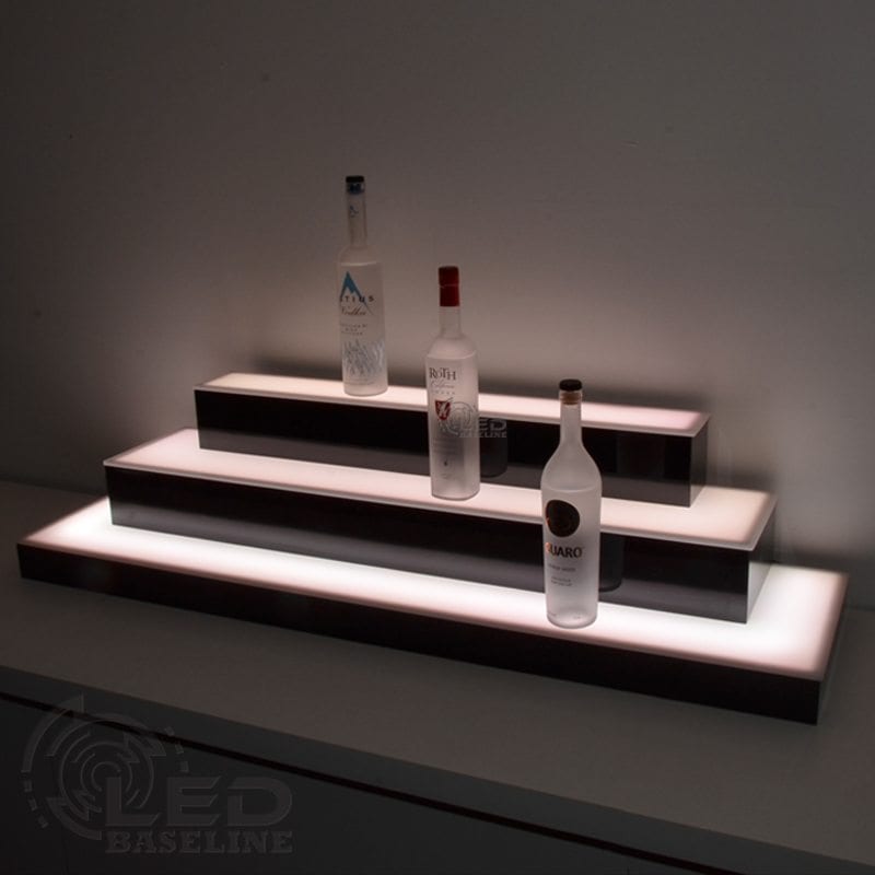 3 Tier Wrap Around LED Display Shelf