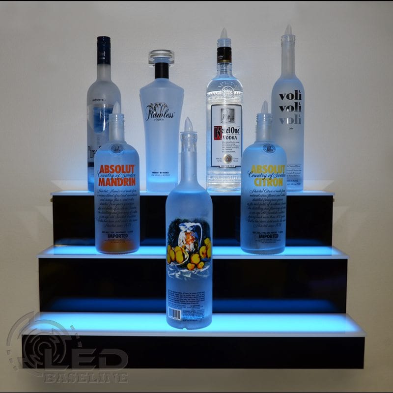 bottle display shelf restaurant equipment 3 Step Standard wall 3