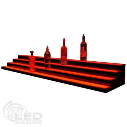 4 Tier Low Profile LED Display Shelf 3