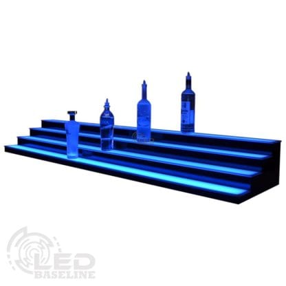 4 Tier Low Profile LED Display Shelf 1