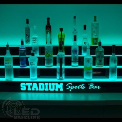 liquor bottle display 4 Tier LED Display Shelf 13