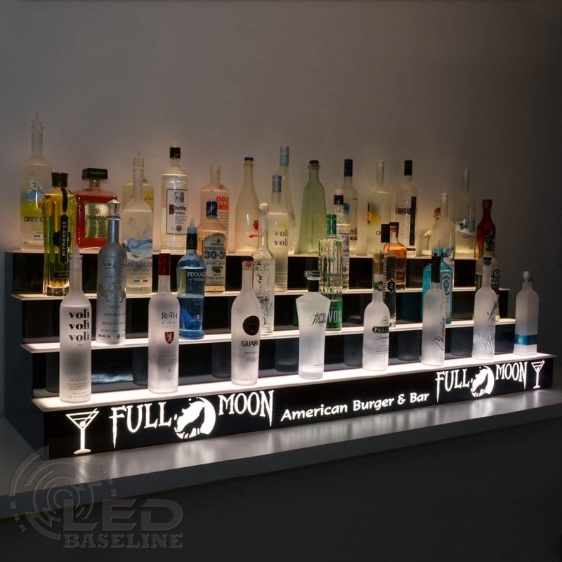 Displays Liquor Shelves Bottle Shelves Used 2ft Bar Shelf w/ LED Lighting 