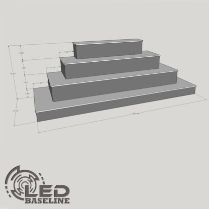 4 Step Wrap Around dimensions