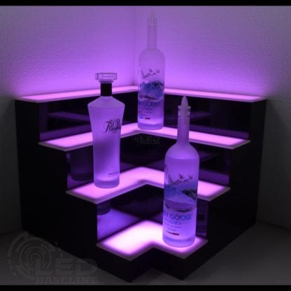 Corner LED Display Shelves 2