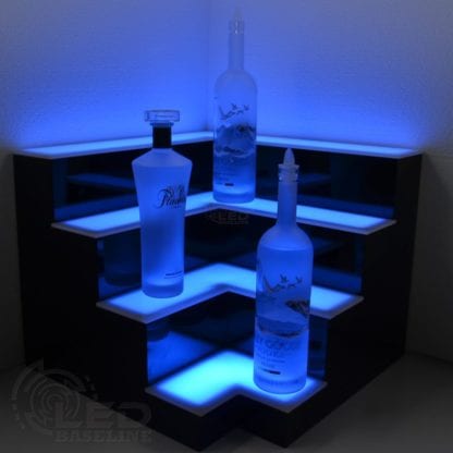 Corner LED Display Shelves 1