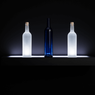 40" floating shelf with uplighting