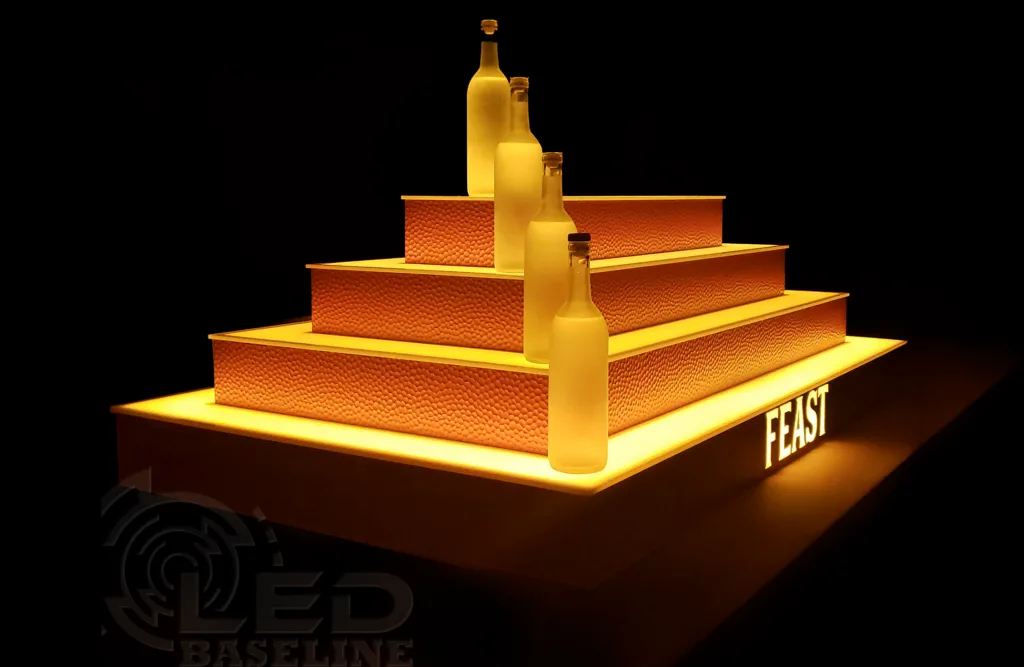 LED Island Display Shelves